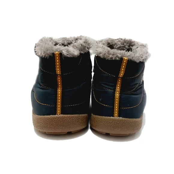 Men/Women Slip On Waterproof Outdoor Anti-Slip Fur Lined Ankle Boot - Picture 4 of 6